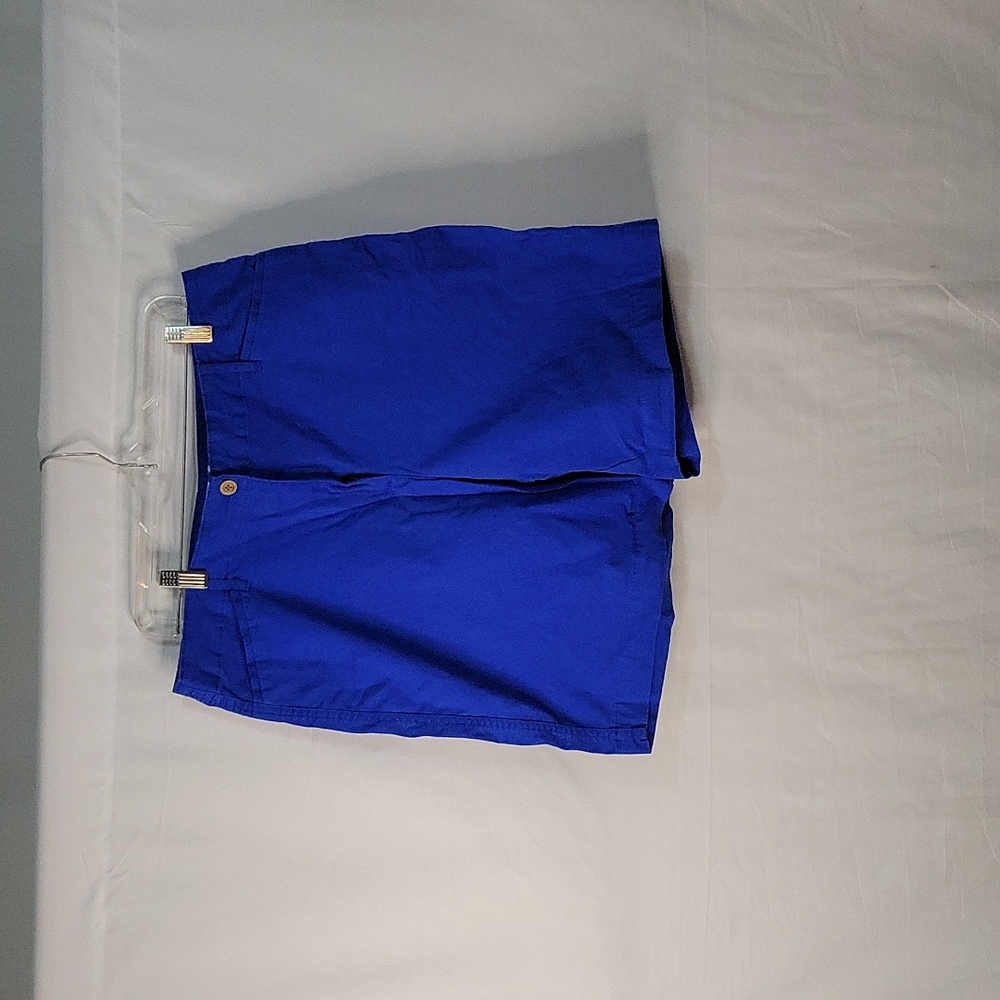 Kim Rogers Women's Blue Bermuda Shorts | Size 16